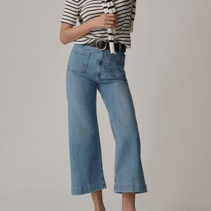 The Colette Maeve by Anthropologie Denim High-Rise Cropped Wide-Leg Jeans